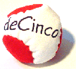 De Cinco 5 panel, soft footbag
