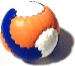 Leather Sundancer 6 panel, medium footbag